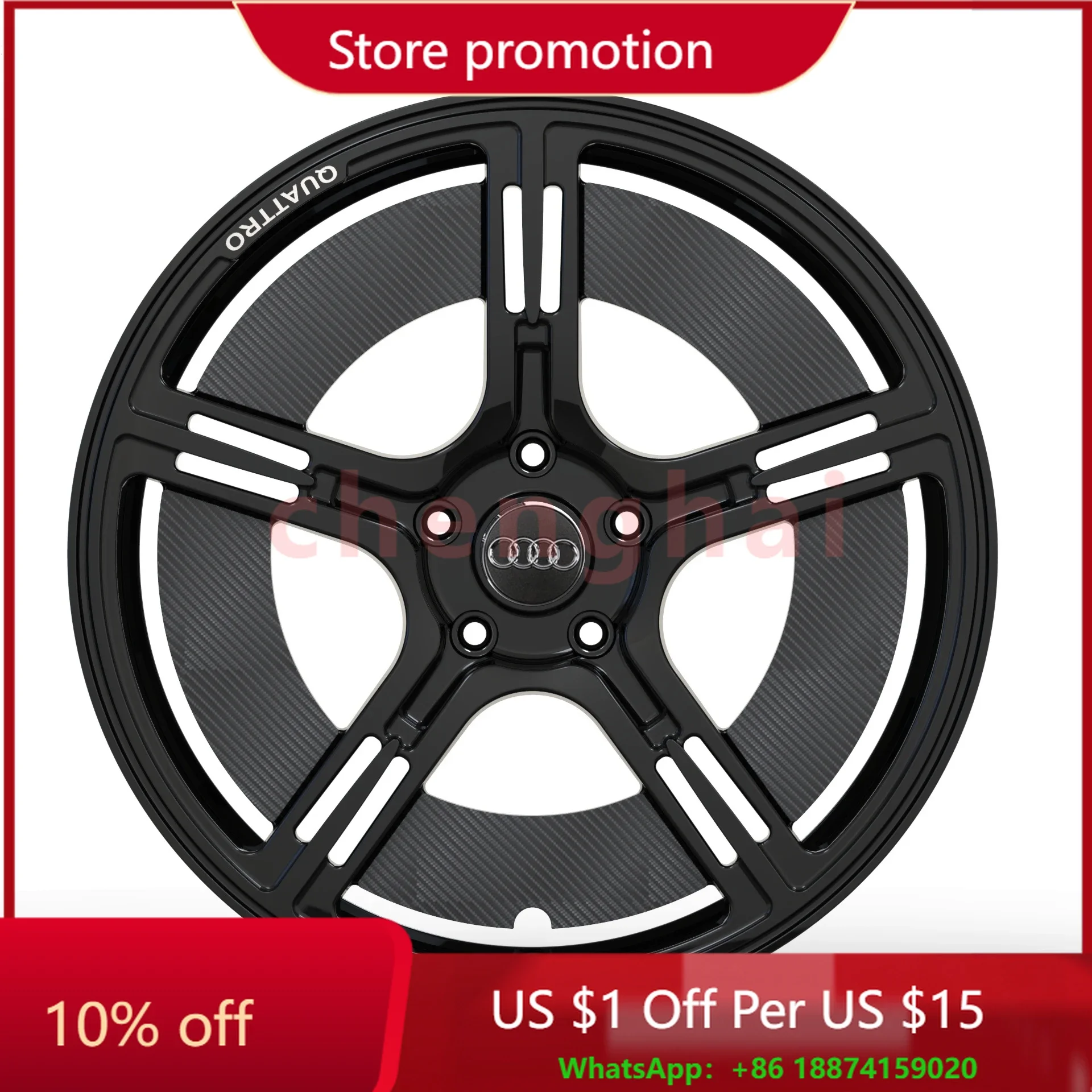 Runde New Design Wheels For Audi Etron ETRON GT A7 Q7 Q8 RS8 Carbon Fiber Wheels Rims For Audi