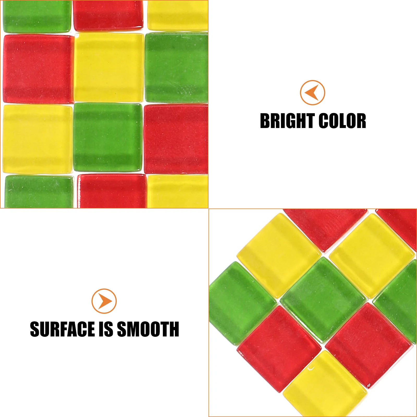 

1Set Glass Tiles Mosaic Pieces for DIY Crafts Small Tile Set Decorative Stones Handmade Project Home Ktv Mall Decoration