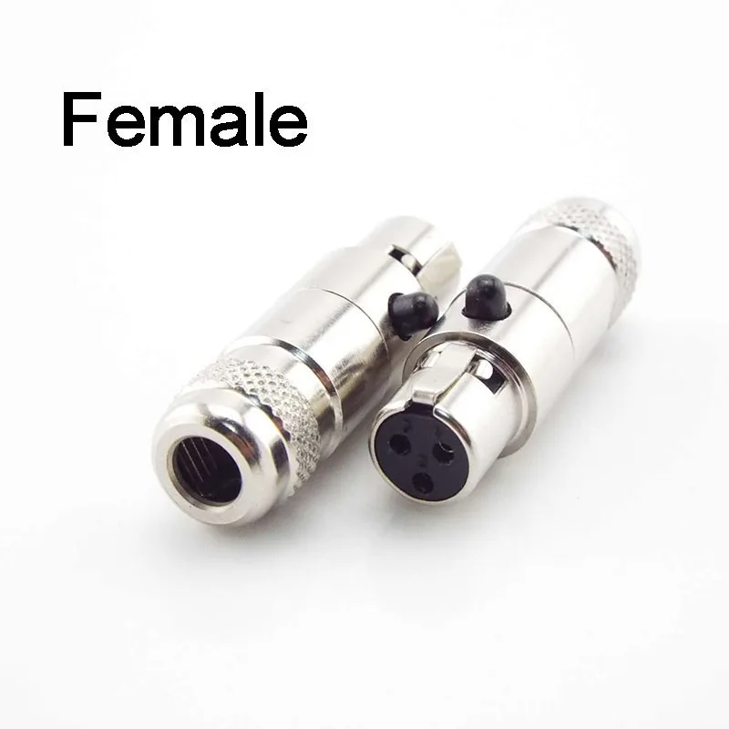 Small 3Pin XLR Male Female canon Connector Panel Chassis power Socket 3 core Adapter Screw Mount Plug Microphone MIC Audio P1