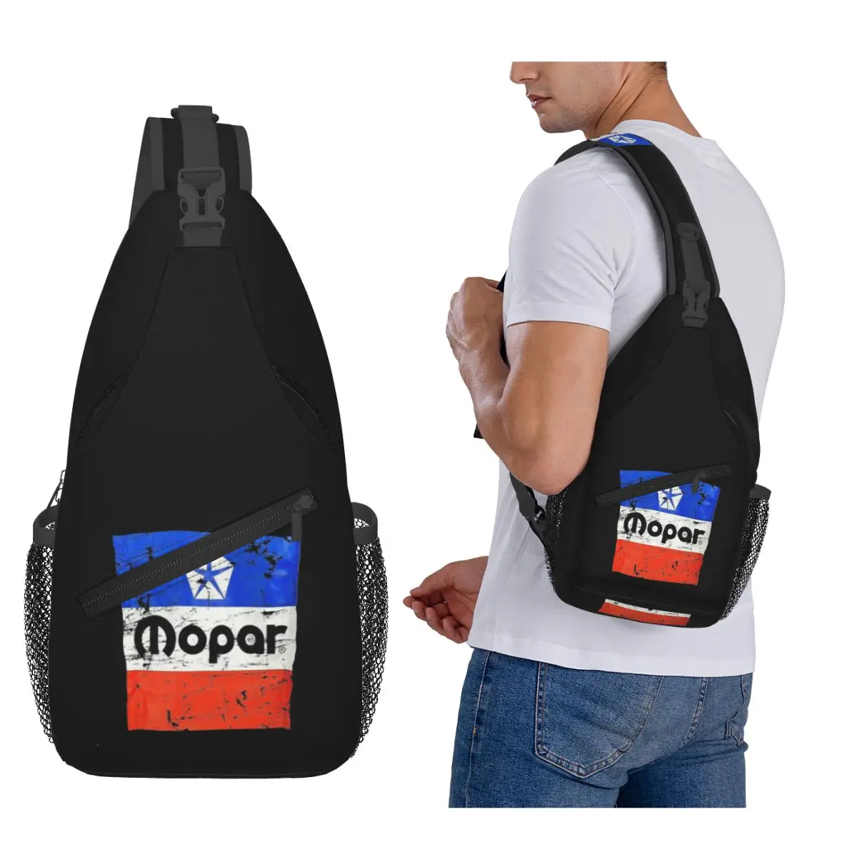 

Mopar Merchandise нагрудная сумка мужской рюкзак через плечо нагрудная сумка дорожный походный рюкзак сумка на плечо