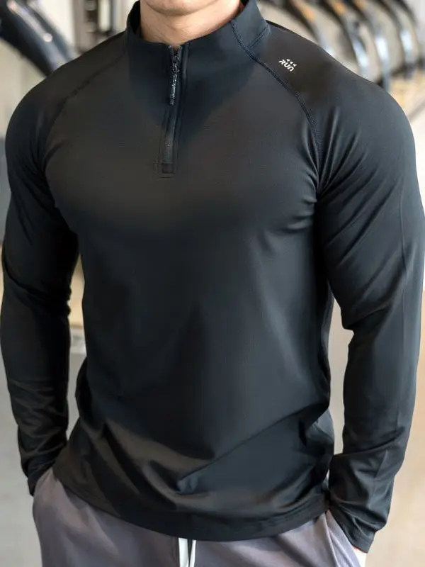 

Large Size 300 Pou Sports Fitn Running Training Clothes Men's Thin Long Sve T-irt Qui Dry Upper Apparel