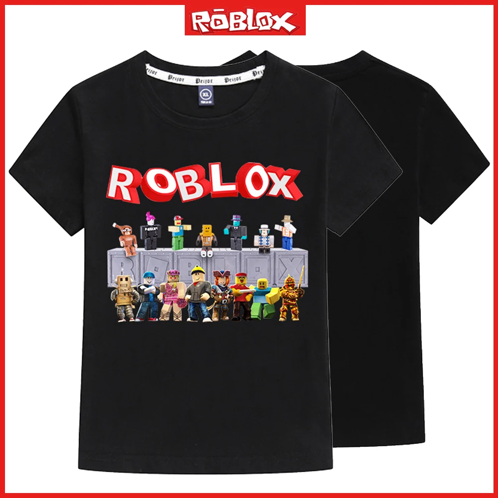 New Roblox Game Cartoon Anime Boys and Girls\' T-Shirt Multi Color Casual Trend Round Neck Half Sleeve T-Shirt Top Holiday Gift