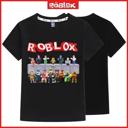 New Roblox Game Cartoon Anime Boys and Girls' T-Shirt Multi Color Casual Trend Round Neck Half Sleeve T-Shirt Top Holiday Gift