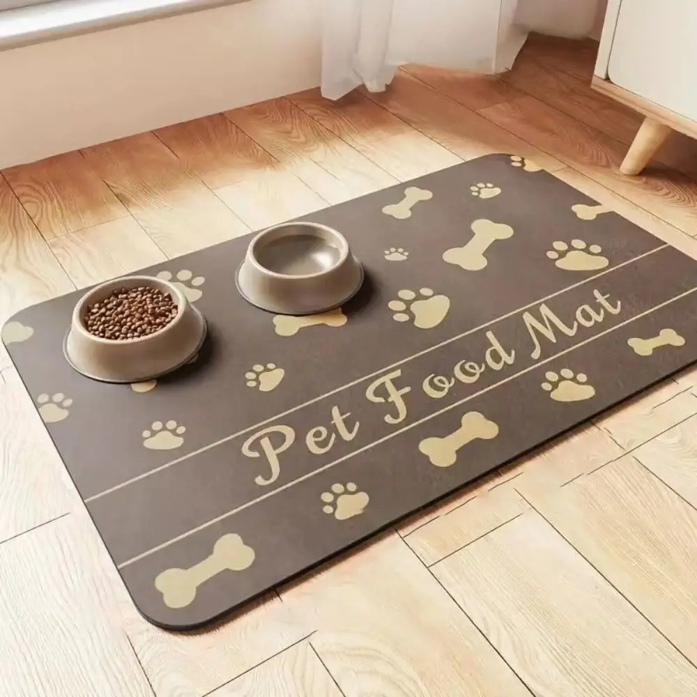 Non-slip Pet Mat for cat Color Pet Food Mat Pet Bowl Drinking Water Pad Dog Feeding Mat