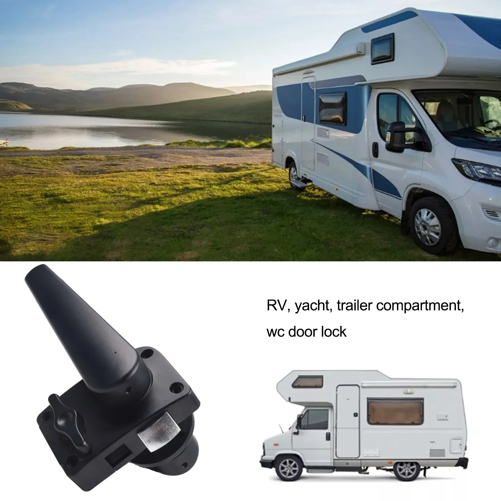 Handle Lever Latch RV Toilet Door Lock Package Content Product Name RVs Replacement Specifications 1pc Home Improvement