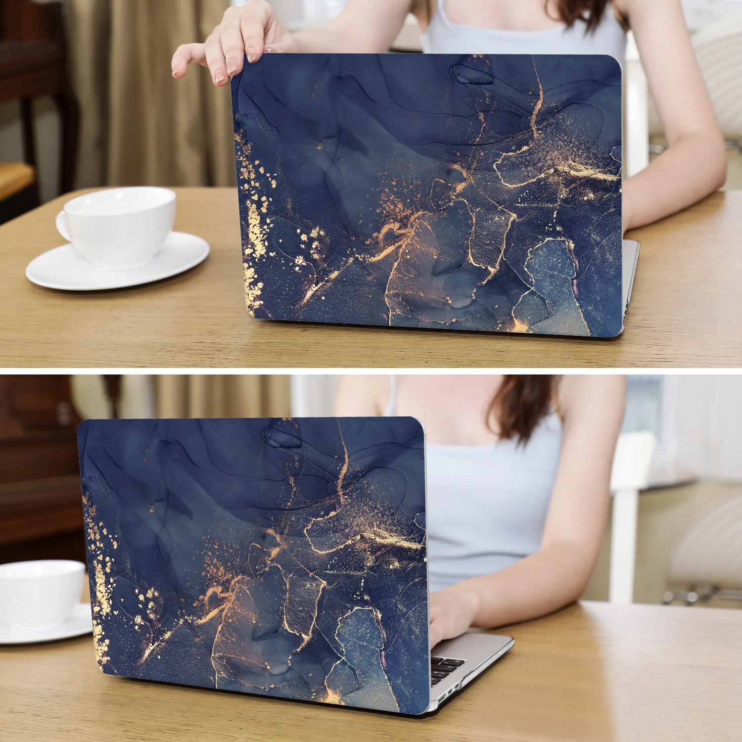 Marble painting case for MacBook Air 15 A3114 2024 M3 13Inch hard Case M2 2022 A2681 Pro 13 case A2338 14 16 M3 A2992 2023 A2485