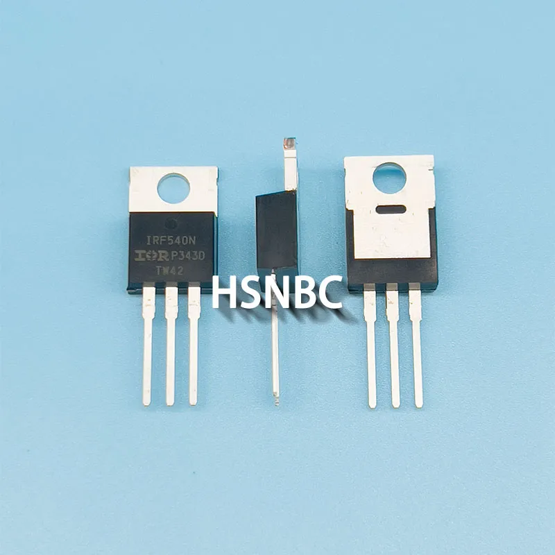 10Pcs/Lot IRF540NPBF IRF540N IRF540 TO-220 33A 100V MOSFET N-Channel Field-effect Transistor 100% New Imported Original