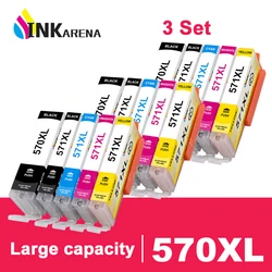 INKARENA For Canon MG5750 MG5751 MG5752 MG5753 MG 5750 5751 5752 5753 Ink cartridge PIxma printer 5C ink cartridge PGI570