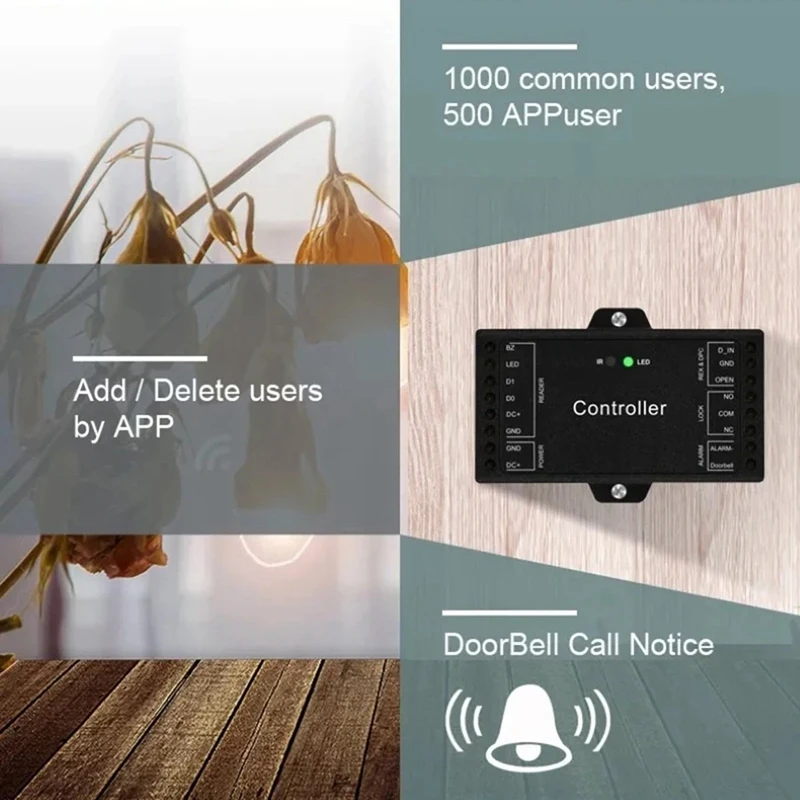 AB42-TUYA Wifi Controller Can Upgrade Common Access Control Generate Random Password View Door Opening Records And Remote