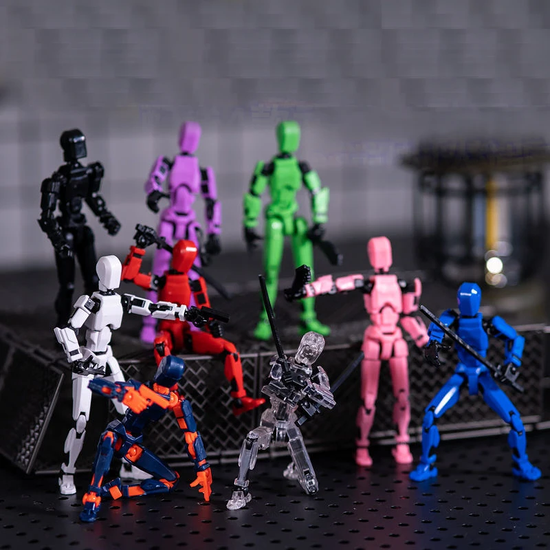 روبوت Shapeshift متحرك متعدد الوظائف ، مانيكان مطبوع ثلاثي الأبعاد ، ألعاب شخصيات 5 شخصيات محظوظة ، لعبة الوالدين والطفل ، هدايا للأطفال #4