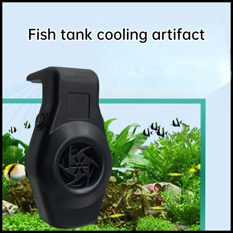 Aquarium Cooling Fan, Wall-Mounted, Adjustable, Small Fan, Strong Power, Low Noise, Cold Wind, Cooler for Aquarium