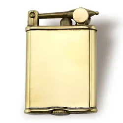 IMCO-Metal Gasolines Vintage Lighter Thin Square Brass kerosenes Lighters Retro Refillable Cigarette Lighter