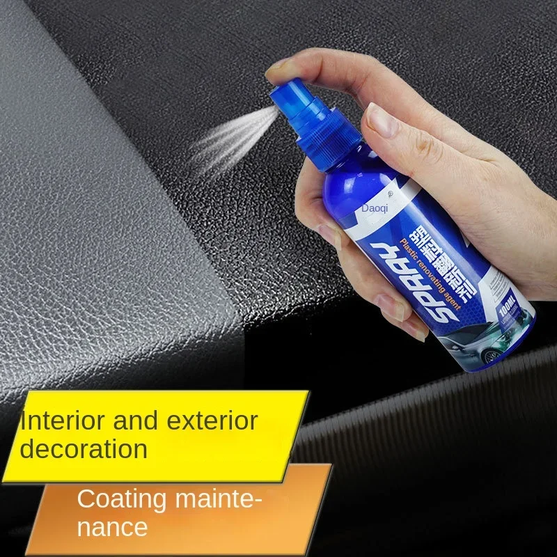 Car Plastic Restorer Coating Agent Auto Plastic Rubber Exterior Repair Clean Refresh Restoration Agent Black Shine Seal Brighten