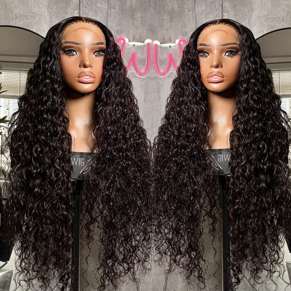 Human Hair Lace Wigs Water Wave 13x4 Full Lace Front Wigs on Clearance Sale Wet And Wavy Curly Raw Human Hair Wigs For Women