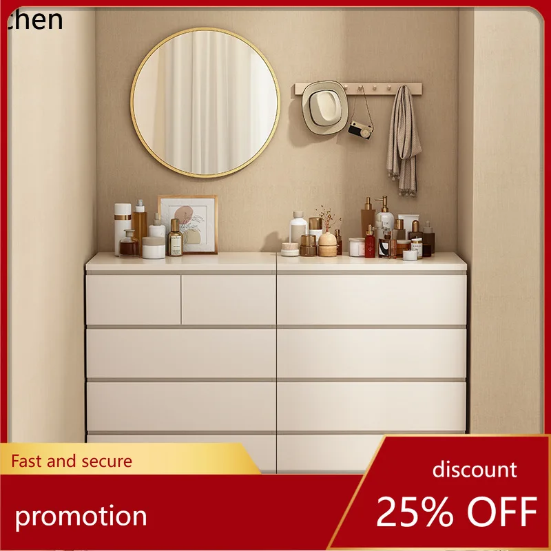 

ZML Home Cabinet Modern Storage Cabinet Bedroom Simple Dressing Table Integrated Storage Cabinet