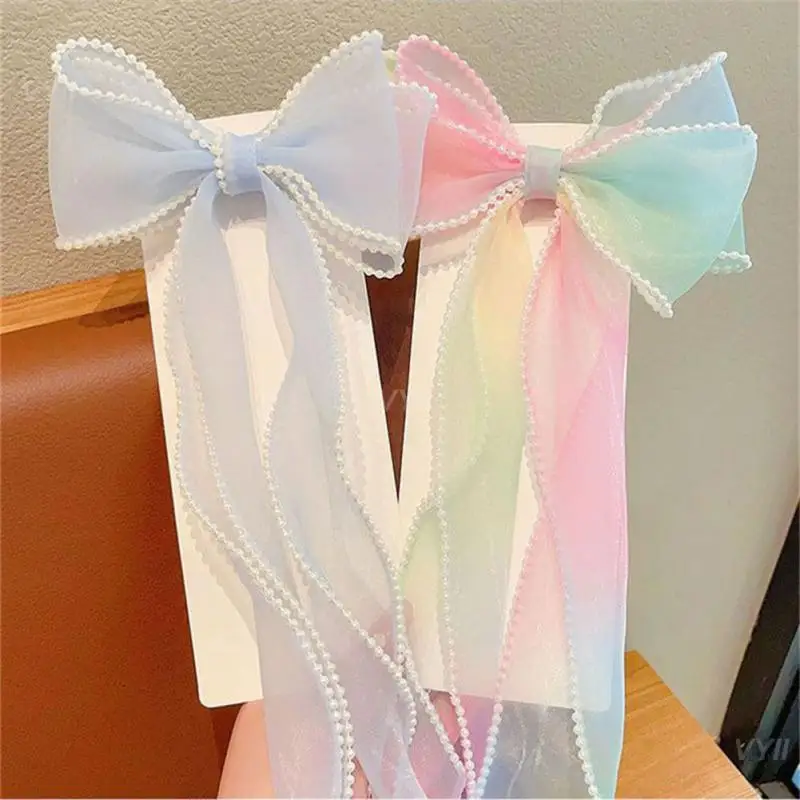 1/2/3PCS Versatile Ribbon Hair Clip Ribbon Hair Clip Children Duck Beak Clip Hair Band Bow Tie Ribbon Hair Clip