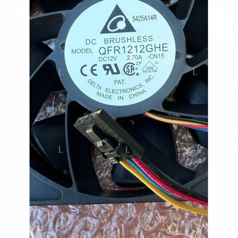 

L для DELTA DC12V БЕСЩЕТОЧНЫЙ ВЕНТИЛЯТОР QFR1212GHE 2,70 А CN15 4-контактный (2 шт. в партии)