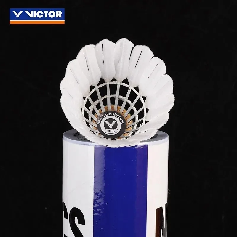 12 قطعة VICTOR NCS الكربون الصوت الريشة الكرات دائم الاصطناعي الطيران استقرار لعبة الكرة أنبوب #4