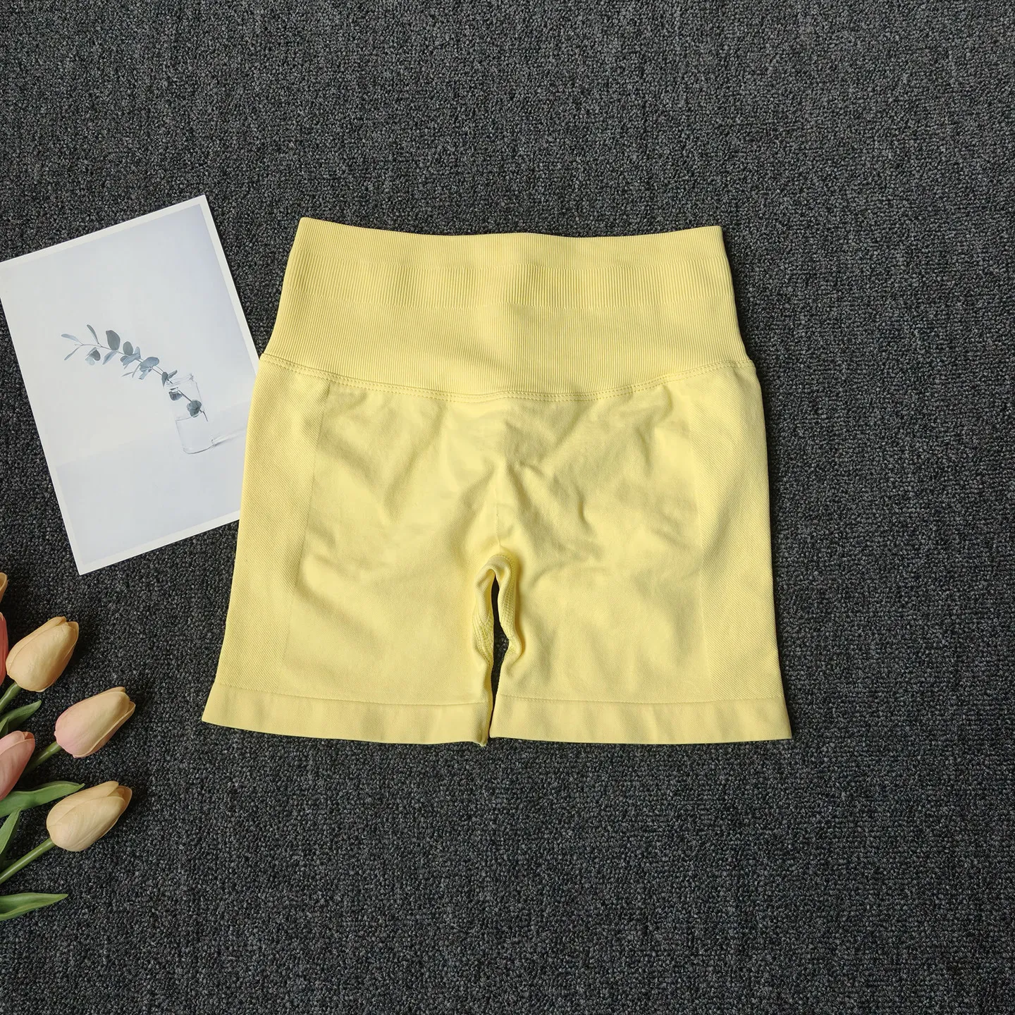 Peach Butt Fitness-Shorts für Damen, Sport-Shorts mit Po-Lifting-Effekt, Yoga-Shorts, hohe Taille, bauchstraffend, nahtlos, hochelastisch. – Detail 4