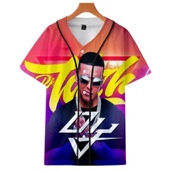 Rapper Daddy Yankee 3D Print Baseball T Shirt Women/Men Summer Short Sleeve Baseball Jersey Kpop Tees T-Shirt Teen Clothes