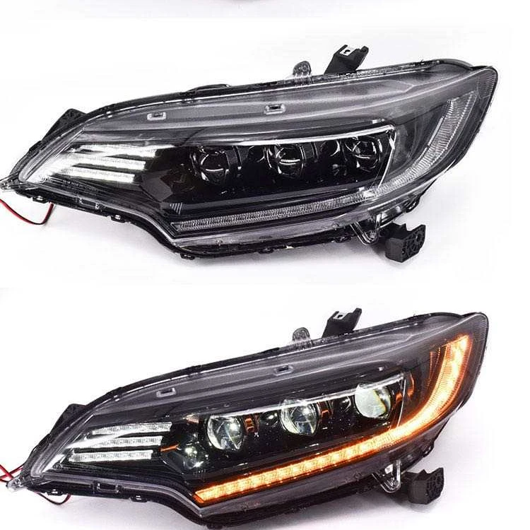 Full Led Headlight For HONDA For Fit Jazz 2014-2016 Year Black Housing LD