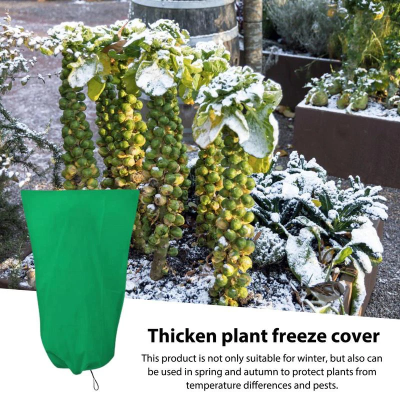 

New Plant Frost And Cold Protection Cover Non Woven Plant Frost Protection Bag Plant Locking Zipper Cold Protection Cover