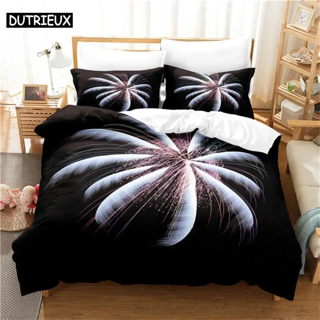 Flowers 3Pcs Bedding Sets 3D Digital Printing Custom Quilt Duvet Cover Set  Home Queen King Quilt Pillowcase