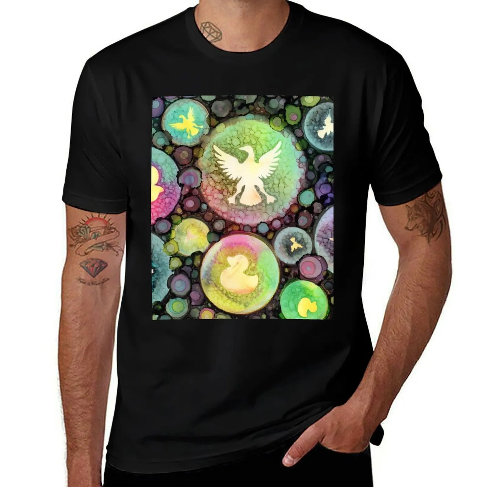 

Duck Bubbles T-Shirt man t shirt graphic funny t shirts dark humor t shirts for man cotton soft T-shirt