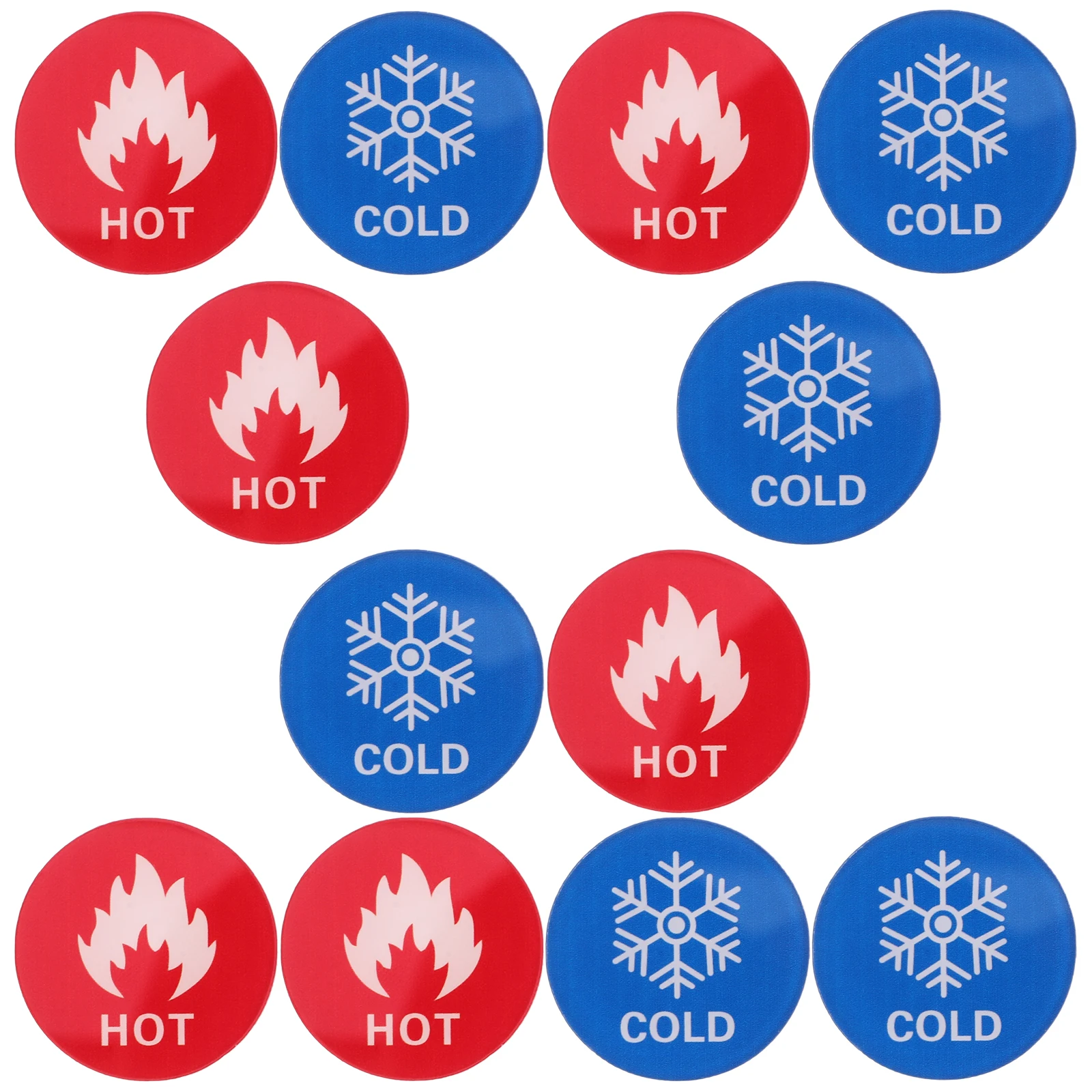 

6 Pairs Signs Stickers Business for Shower Acrylic Bathroom Faucet Did You Wash Your Hands Only