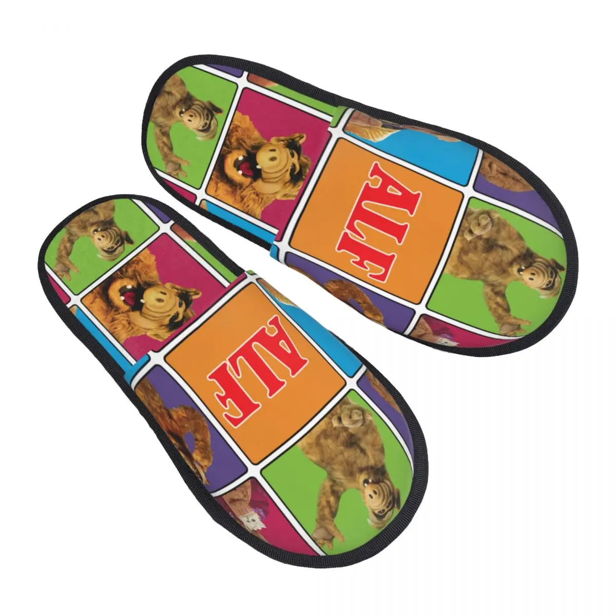 مخصص الغريبة الحياة شكل ALF ميمي كلية رغوة الذاكرة النعال النساء لينة الدافئة الخيال العلمي برنامج تلفزيوني شبشب منزل #1