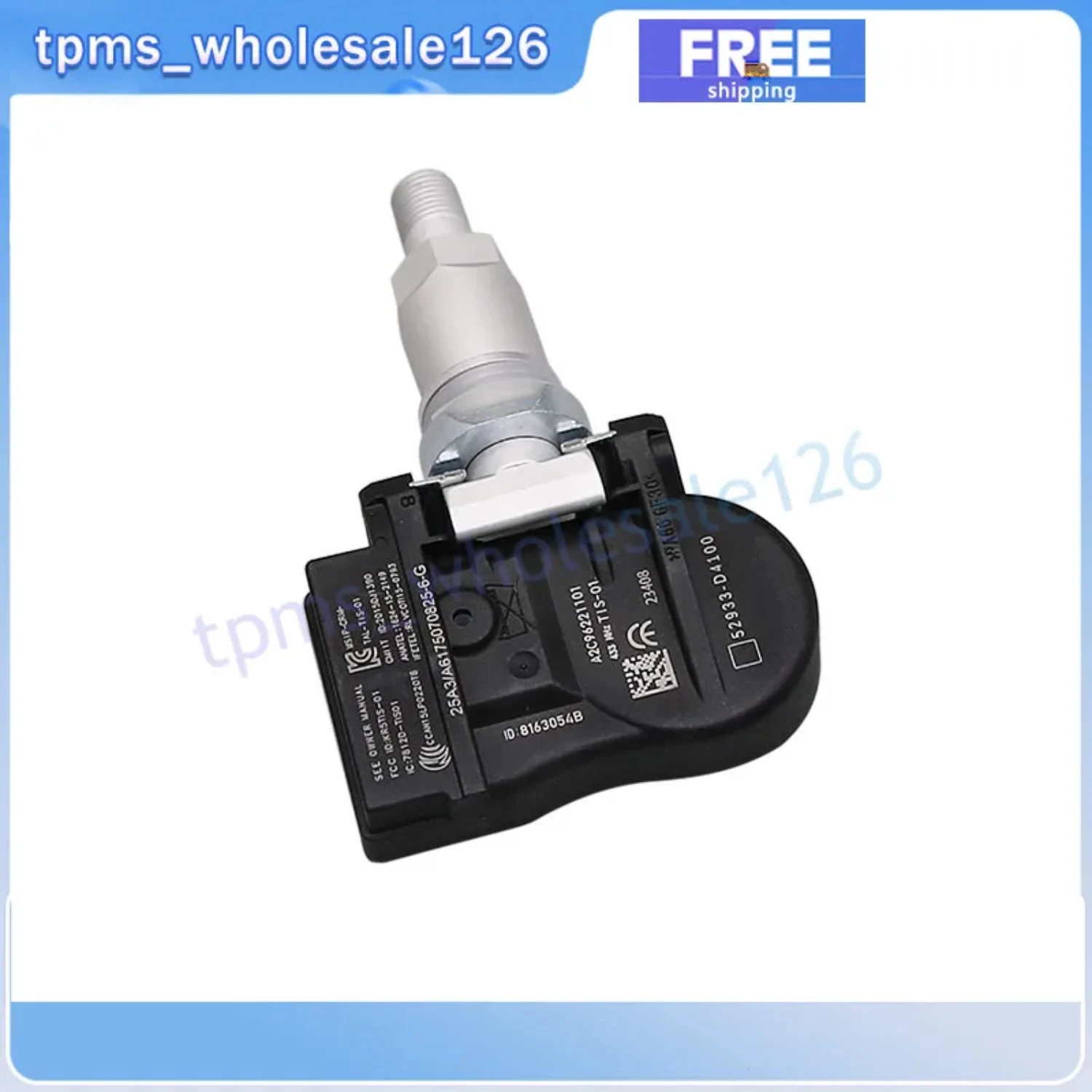 52933-D4100 Car Tire Pressure Monitoring Sensor 4PCS For Genesis G90 Hyundai Elantra Kia Optima Sportage TPMS 433MHZ 52933-D9100