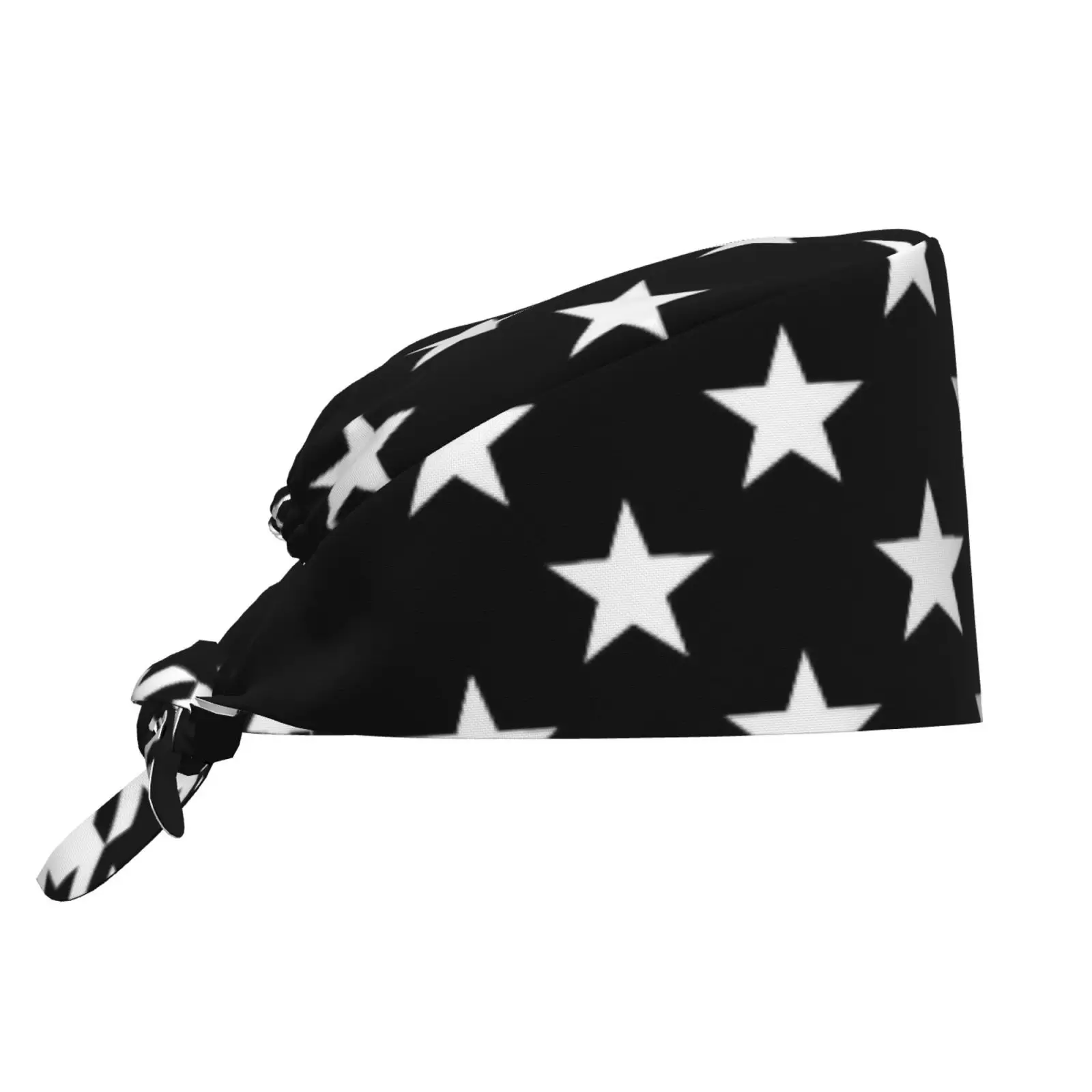 Black and White Star Multi-color Surgical Cap Medical Cap Multi-directional Breathable Elastic Pet Operating Room Cap