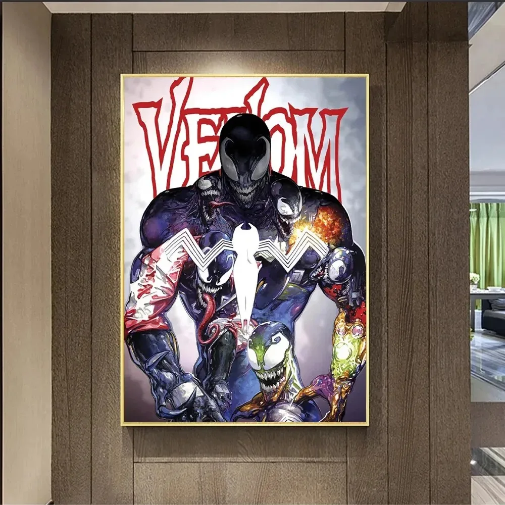 Marvel Venom Spider-Man Avengers Movie Characters Prints Poster Canvas Painting Modern Wall Art for Living Room Home Decor