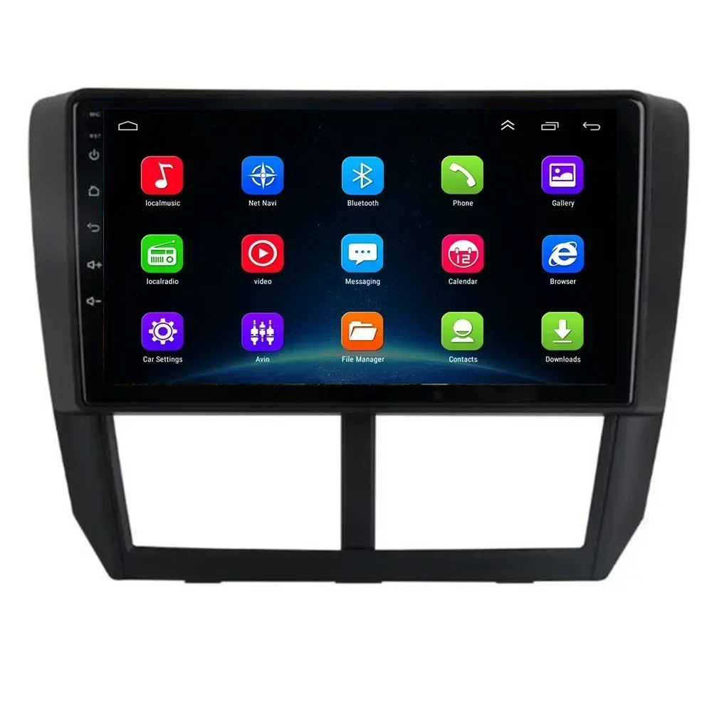 2 Din Android 13 Car Stereo Radio DVD GPS Multimedia Video Player 5G WiFi Cam DSP Carplay For Forester 2008-2012