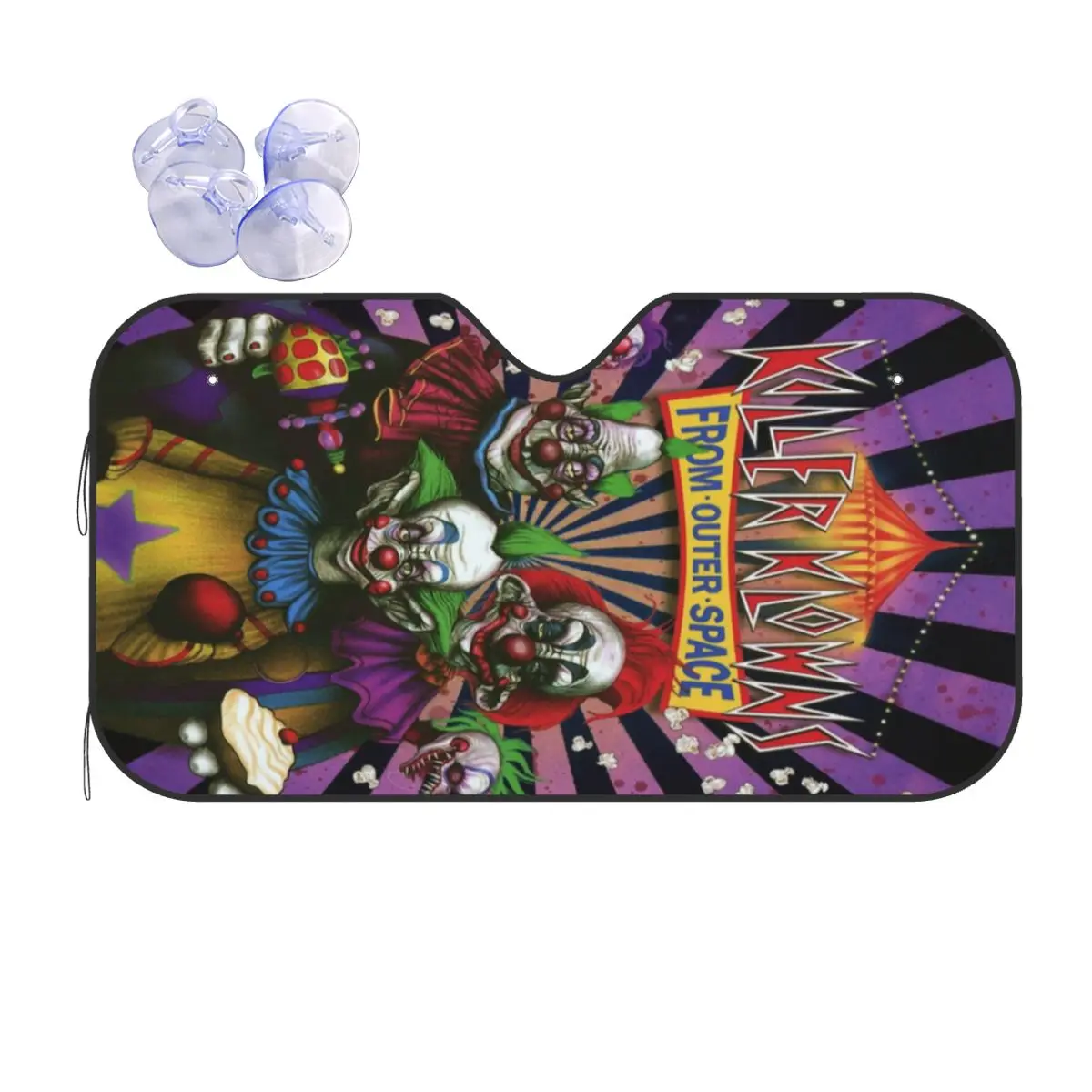 

Killer Klowns From Outer Space Sunshade Windscreen Car Front Windshield Window Sun Visor Accessories Covers
