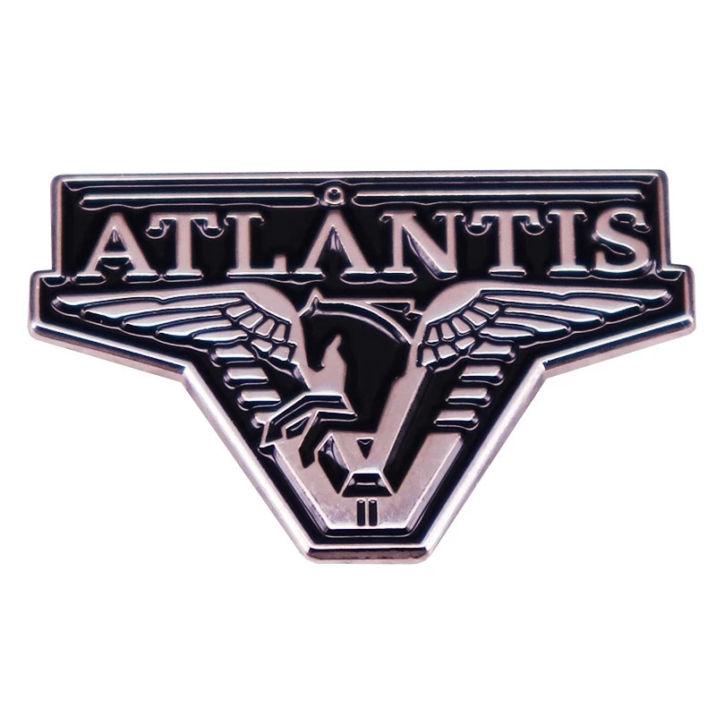 Stargate Atlantis Logo Enamel Pin Badge Brooch Gift Backpack Decoration Jewelry Accessory