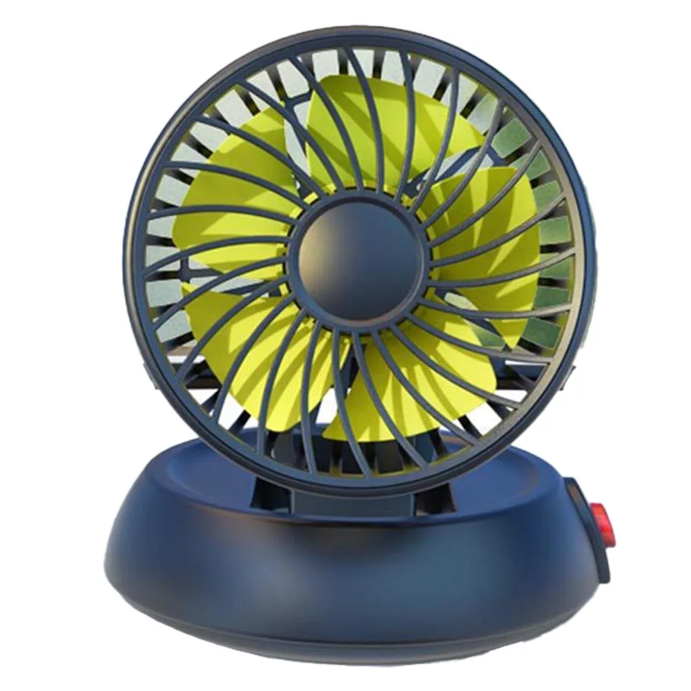 Air Circulator 360 Degree Fan Versatile Vehicle Compatibility 130cm Cable Length Dual Variable Speed System Parked Cooling