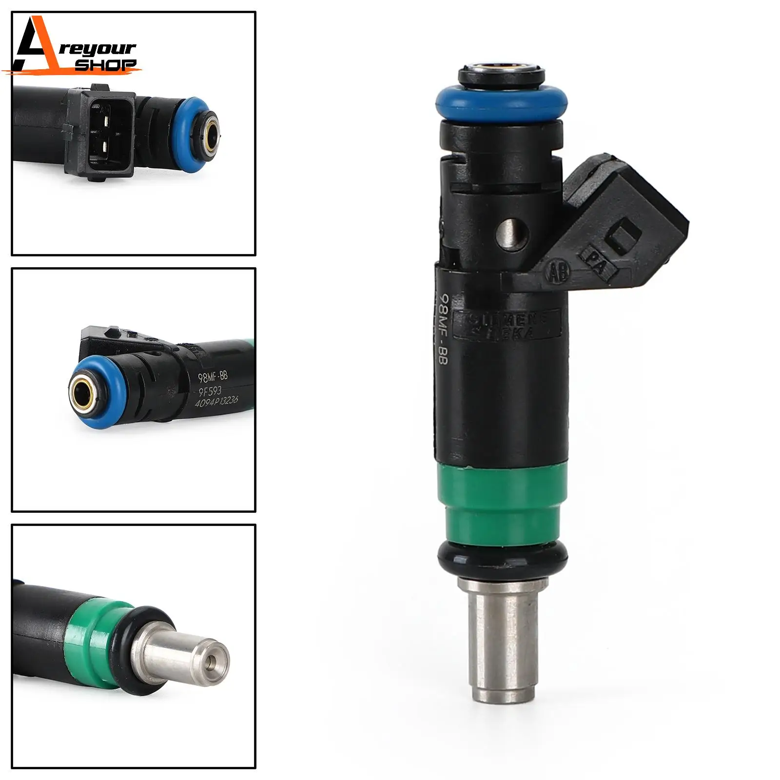 Areyourshop 1pcs Fuel Injectors  Fit for Ford Fiesta V 2001-2008 Fusion 2002-2012 1.4L 98MF-BB Car Auto Parts