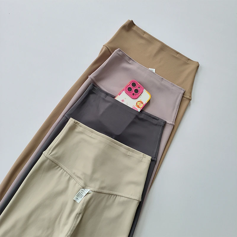 Pocket Sports Nude Yoga-Hose für Damen, Hochgeschnittene Hüftlift-Leggings, Schnelltrocknende Lauf- und Fitnesshose – Detail 20