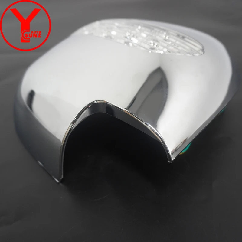 YCSUNZ abs chrome led rearview mirror cover parts accessories for Toyota Hiace Commuter 2005-2018 2008 2009 2010 2012 2014 2018