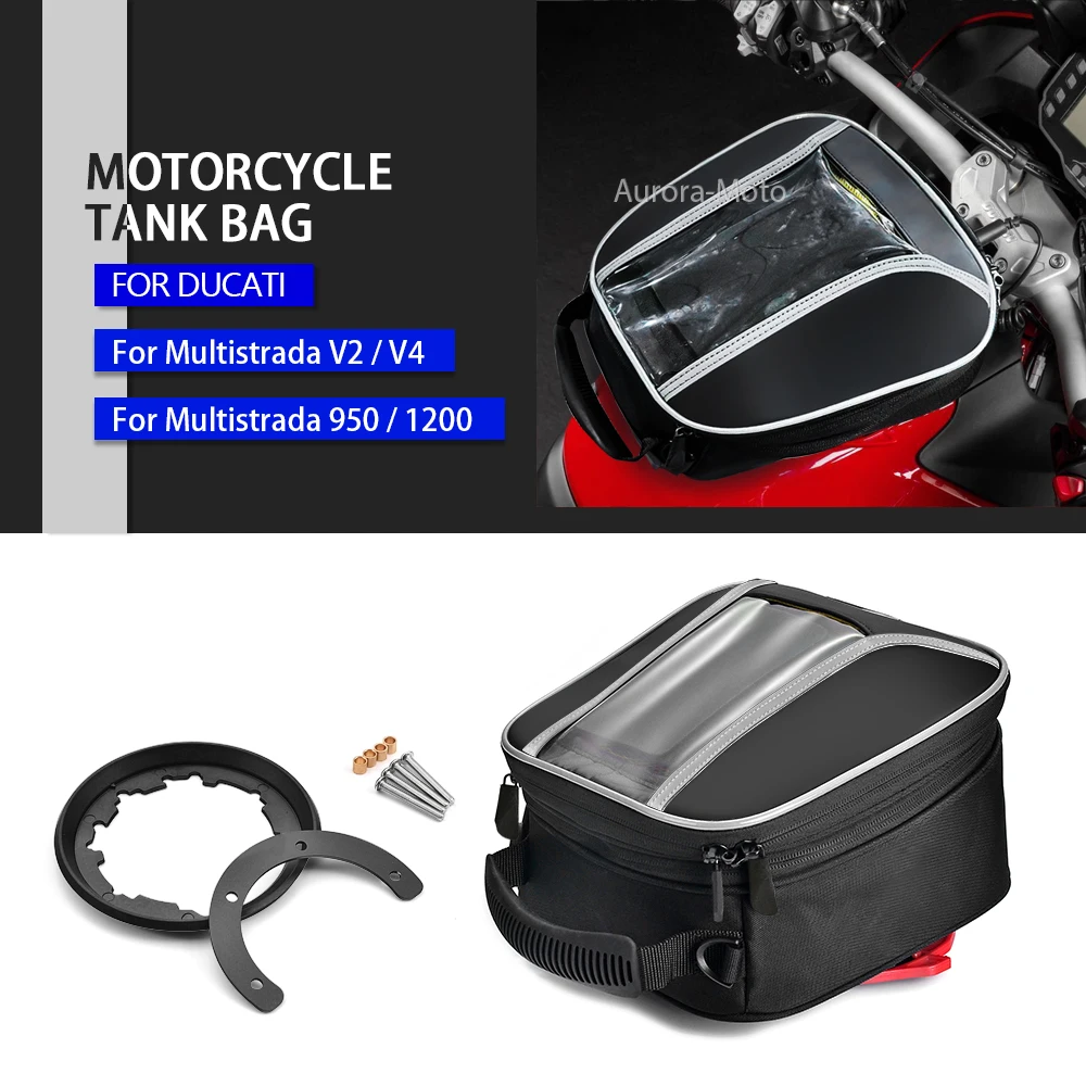 

Tanklock Fuel Tank Bag For DUCATl MTS Multistrada 950 950S 1200 1200S V2 V2S V4 V4S Tankbag Motorcycle Navigation ﻿