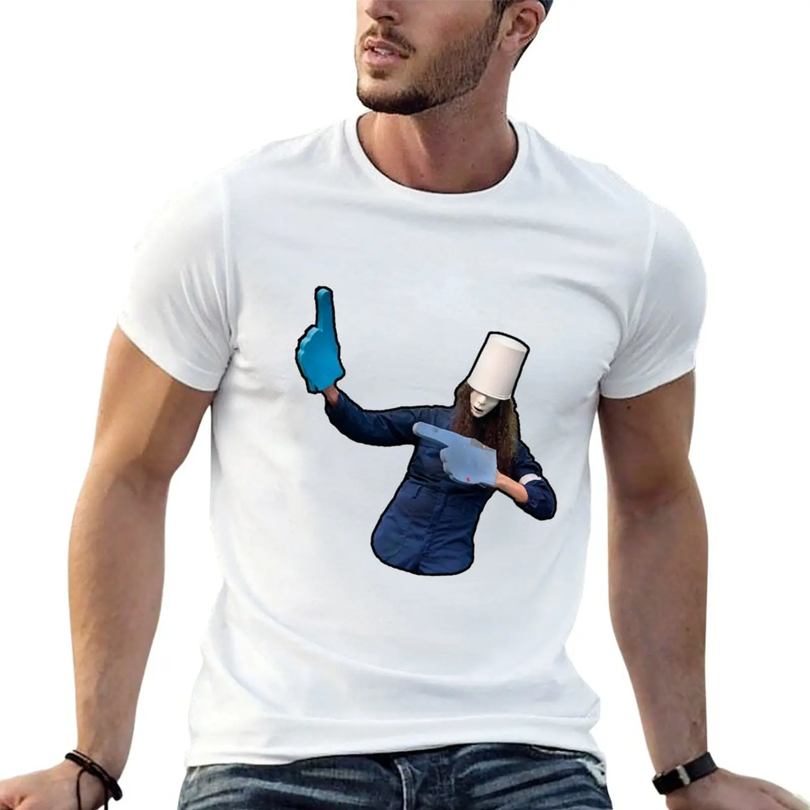 

Buckethead Foam Fingers T-Shirt cotton t shirt pack t shirts for man slim fit t shirts for man pack white T-shirt