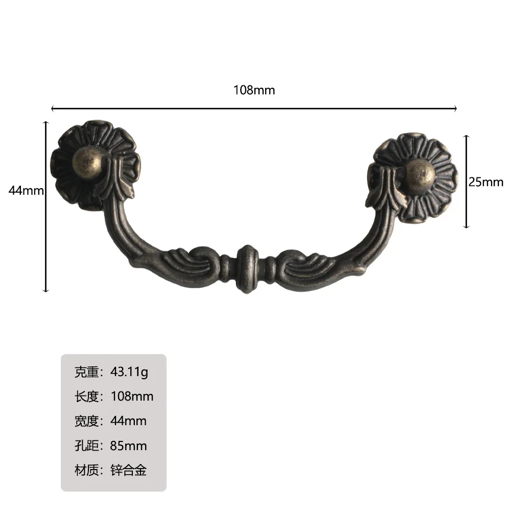 Handle Cabinet Door Knob Drawer Wardrobe Door Strip Handle Handle 85mm Hole Spacing