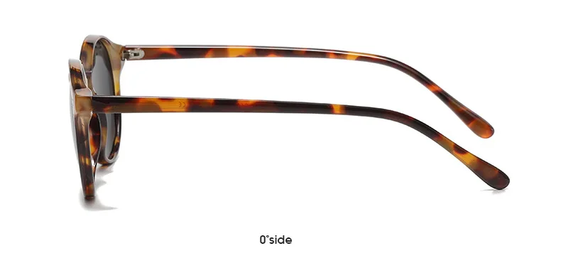 Retro runde polarisierte Sonnenbrille Männer Frauen klassische Leoparden rahmen Sonnenbrille Mode schwarz fahren männliche weibliche Brille uv400 – Detail 14