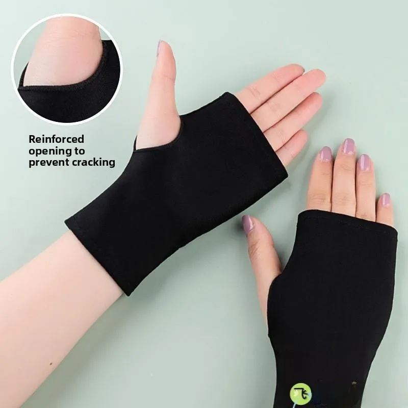 

Тонкие перчатки-митенки для вождения, мужские, весенне-осенние, цветные, для косплея, без пальцев