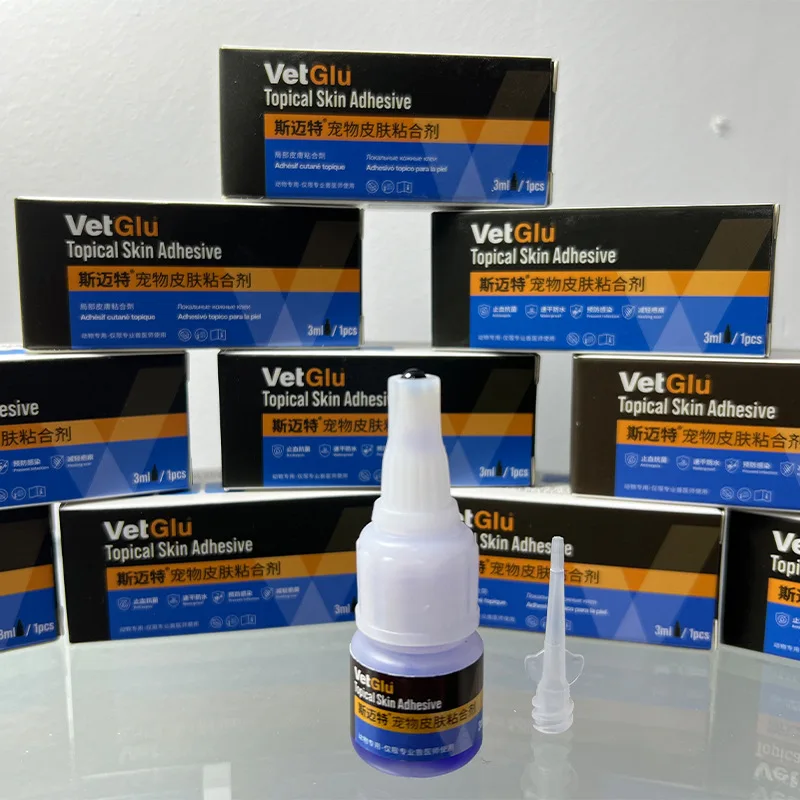 الحيوان البيطري الغراء الأنسجة لاصق الجرح إغلاق الجلد الجراحية لاصق #4
