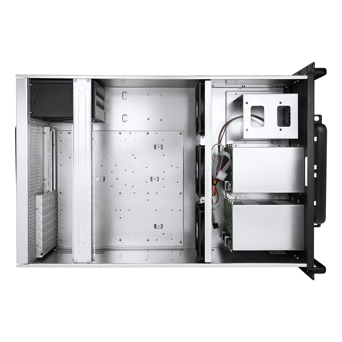 4U Server Case 340mm GPU 650mm Depth 7 PCIe+Phoenix 3x12cm Fans 1.2mm Steel 8-Drive Big Data Distributed Storage In Stock