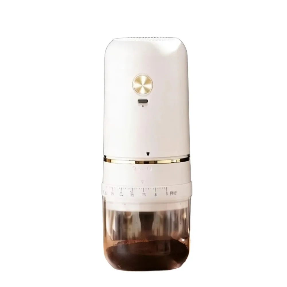Electric Coffee Grinder Conical Burr Type‑C Rechargeable External Adjustable Grind Setting Detachable Easy Clean For Espresso
