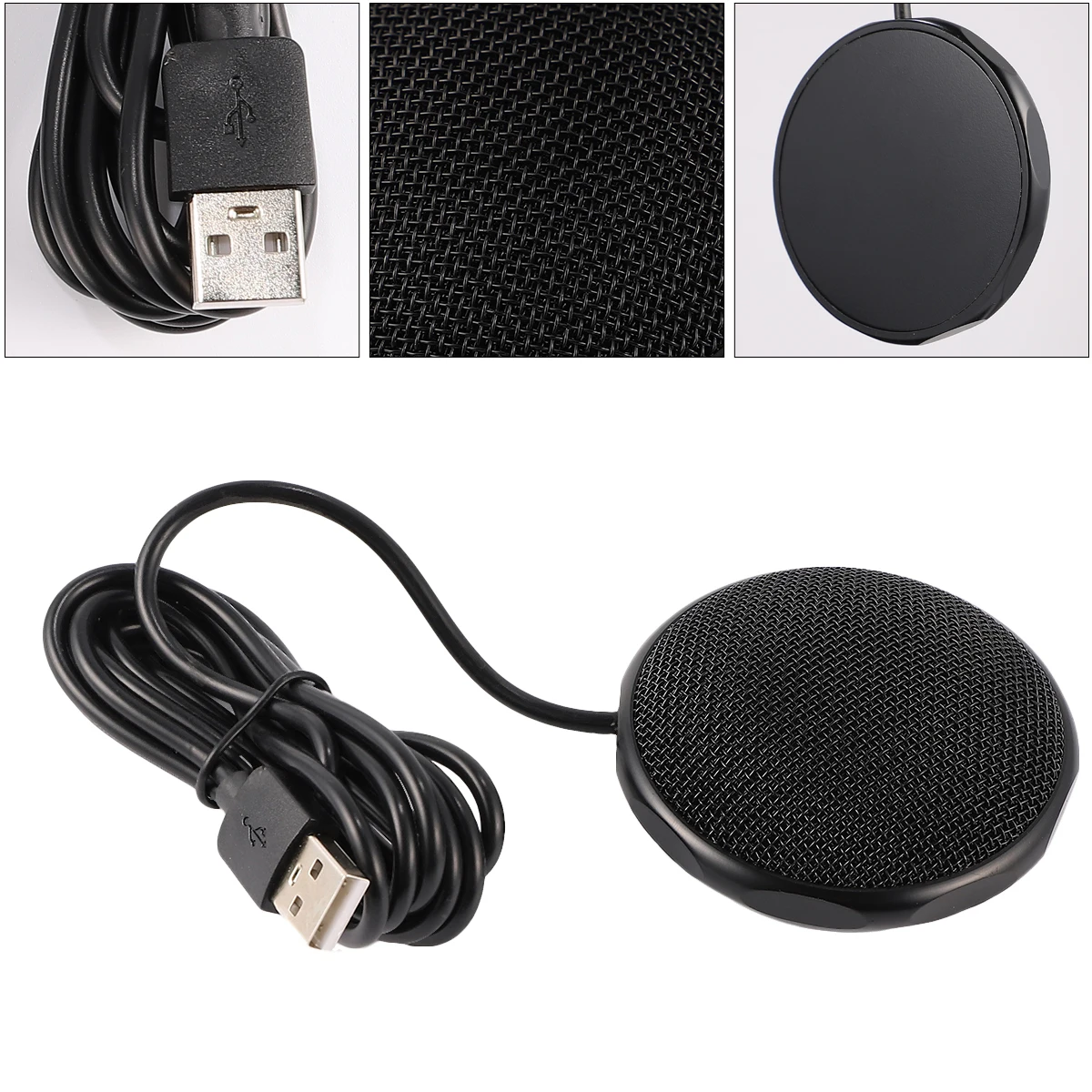 

360 Degree Pickup Microphone Portable Laptop Conference Usb Microphones for Computer Cardioid Condenser PC Omnidirectional Sound