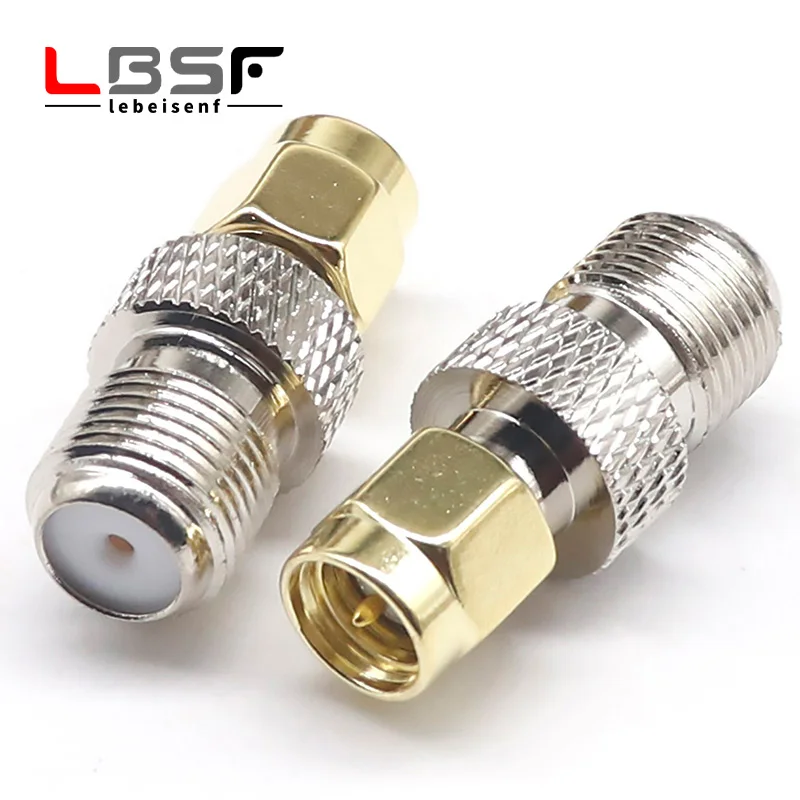 SMA male to F female all-copper radio frequency SMAJ/FK SMA female threaded inner needle to F male threaded inner hole